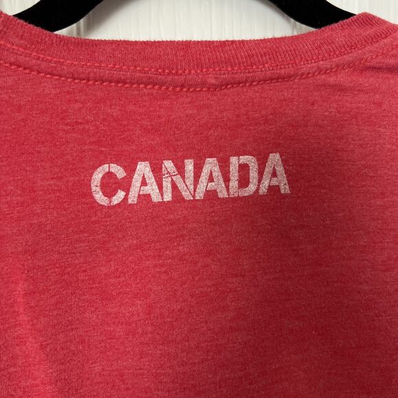 Canada Maple Leaf Tee Shirt Top Adult Medium Hockey Ann Arbor T-Shirt Company - Picture 4 of 6